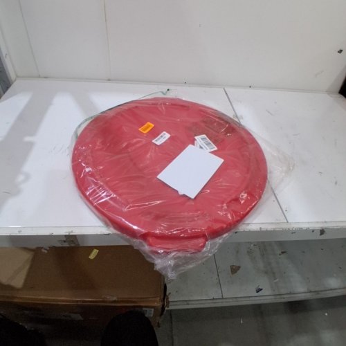RUBBERMAID BRUTE 32 GALLON TRASH CAN LID - RED (MODEL: FG263100RED) image 3