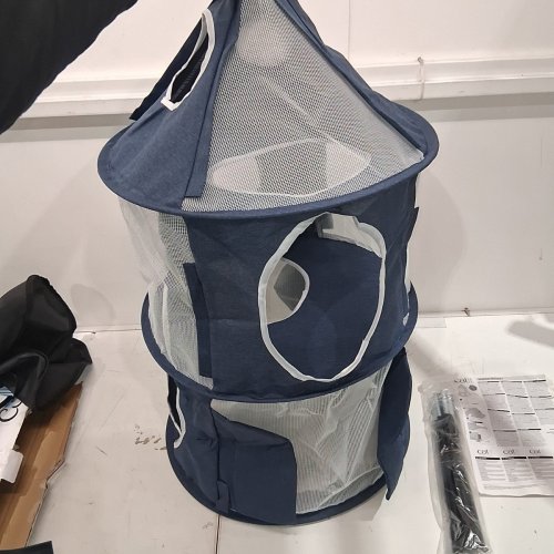 CATIT VESPER ROCKET FOLDABLE HIDEOUT FOR CATS - 19.6" X 19.6" X 35.4" - BLUE image 2