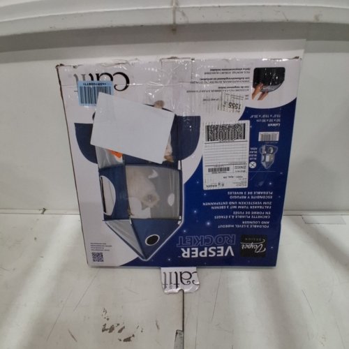 CATIT VESPER ROCKET FOLDABLE HIDEOUT FOR CATS - 19.6" X 19.6" X 35.4" - BLUE image 5
