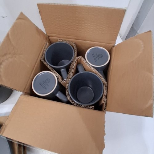 16PC STONE LAIN COUPE DINNERWARE SET-SERVICE FOR 4 - MATTE GREY (MODEL: BLB0200) image 5