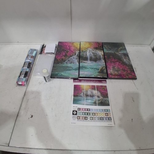 3PC ARTSKILLS BRILLIANT ART DIAMOND PAINTING STRETCHED CANVASES - 7" X 14" EACH (MODEL: 1690755) image 3