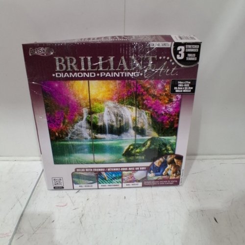 3PC ARTSKILLS BRILLIANT ART DIAMOND PAINTING STRETCHED CANVASES - 7" X 14" EACH (MODEL: 1690755) image 5