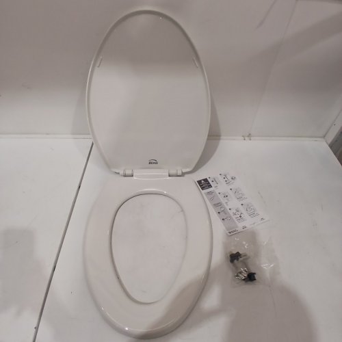 BEMIS ELONGATED PLUMBING FIXTURES TOILET SEAT - 18" - WHITE (MODEL: 7300SLEC000) image 2