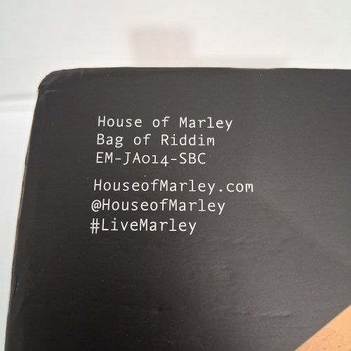 HOUSE OF MARLEY BAG OF RIDDIM 2 BLUETOOTH WIRELESS SPEAKER - 10HRS PLAYTIME - NATURAL/SIGNATURE BLACK (MODEL: EM-JA014-SBC) image 3