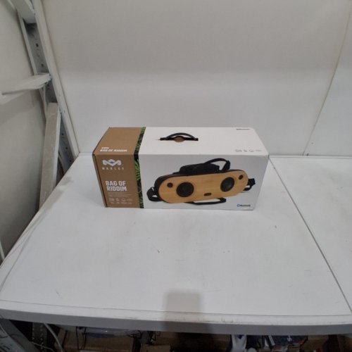 HOUSE OF MARLEY BAG OF RIDDIM 2 BLUETOOTH WIRELESS SPEAKER - 10HRS PLAYTIME - NATURAL/SIGNATURE BLACK (MODEL: EM-JA014-SBC) image 4