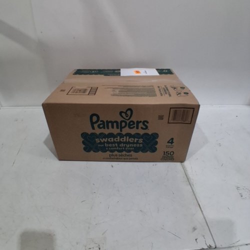 150PK PAMPERS SWADDLERS ACTIVE DISPOSABLE BABY DIAPERS - SIZE 4 (15-34LBS) image 3