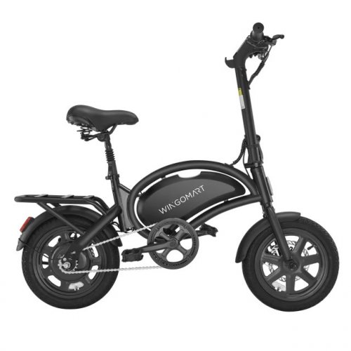WINGOMART FOLDING ELECTRIC BIKE FOR ADULTS - 14" - 350W - 32KM/H - BLACK (MODEL: D3F) image 2