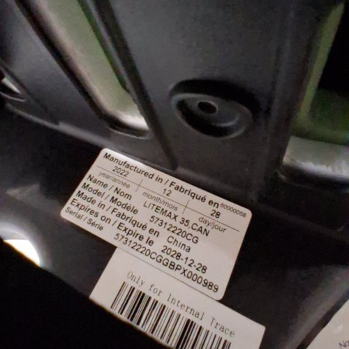 EVENFLO LITEMAX 35 INFANT CAR SEAT - BLUE /BLACK (MODEL: 57312220CG) image 3