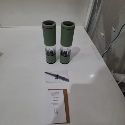 2PK TLYSXPRO ELECTRIC PEPPER MILL WITH USB RECHARGE - MINT GREEN image 2
