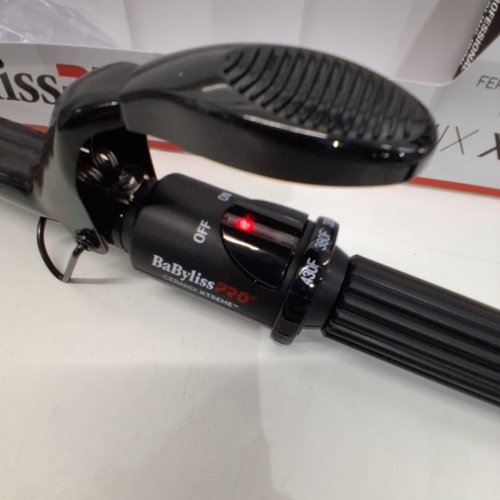 BABYLISSPRO CERAMIC CURLING IRON WITH SPRING HANDLE - 1" - BLACK (MODEL: BABC100SNC) image 2