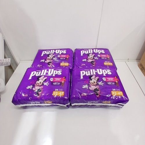 4 (28PK) GIRL'S PULL-UPS DISPOSABLE TRAINING PANTS - 3T-4T - MINNIE MOUSE image 2