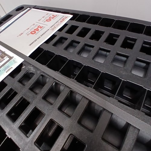 TUFFSTORE 5 TIER PLASTIC ADJUSTABLE SHELVING UNIT - 36" X 18" X 72" - 750LBS CAPACITY (150LBS PER SHELF) - BLACK (MODEL: 1616540) image 3