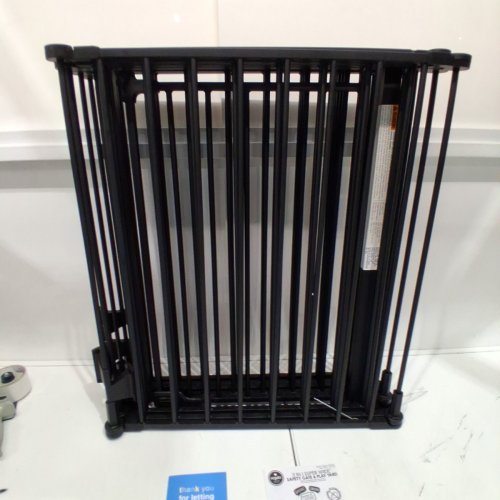 REGALO 4-IN-1 8-PANEL SUPER WIDE METAL SAFETY GATE/PLAY YARD - 24"-192" X 28" - BLACK (MODEL: 1350 B DS) image 2