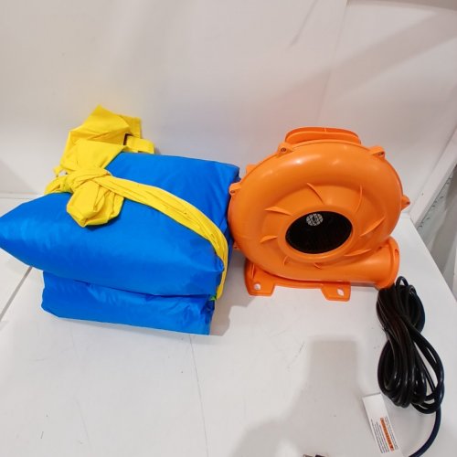 ACTION AIR INFLATABLE BOUNCE HOUSE WITH BLOWER - 9.4FT X 7.2FT X 5.4FT - MULTI-COLOR (MODEL: 9451) image 4