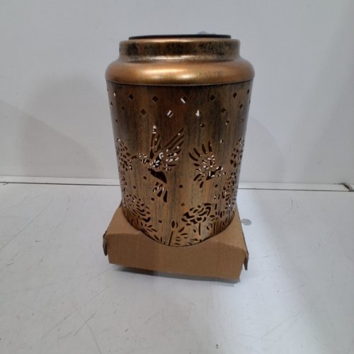 BRIZLED HUMMINGBIRD OUTDOOR SOLAR HANGING LANTERN - BRONZE image 3