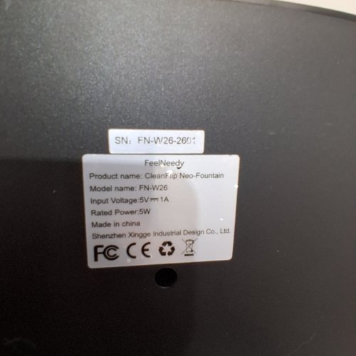 FEELNEEDY PET WATER FOUNTAIN - 3.5 L - BLACK (MODEL: FN-W26) image 3