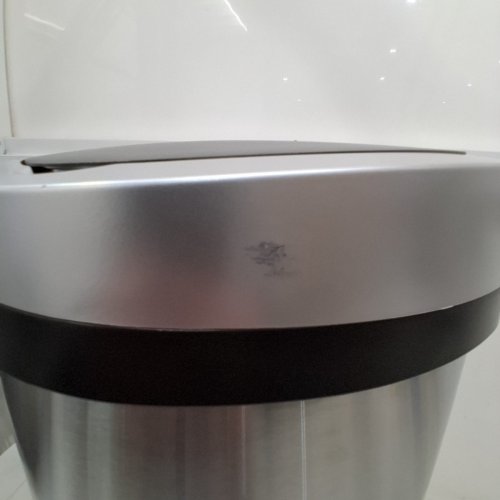 OVAL AUTOMATIC TOUCH FREE TRASH CAN - 13GAL - STAINLESS STEEL (MODEL: TC-1350R-SS) image 8