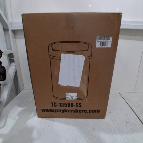 OVAL AUTOMATIC TOUCH FREE TRASH CAN - 13GAL - STAINLESS STEEL (MODEL: TC-1350R-SS) image 10