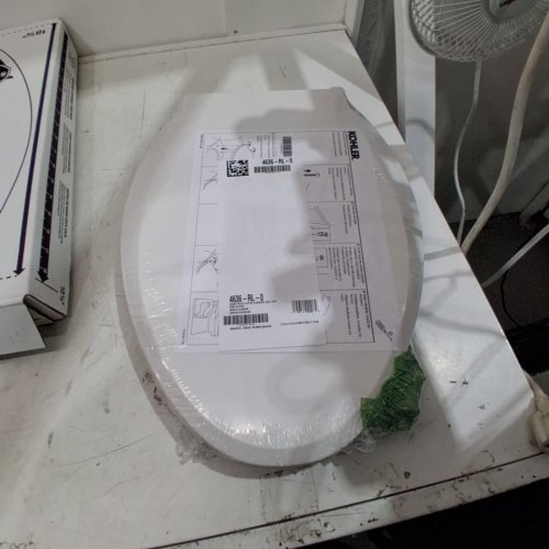 KOHLER CACHET ELONGATED TOILET SEAT - FITS BOWLS 18-5/8" - CREAM WHITE (MODEL: 4636-RL-0) image 2
