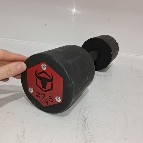 IRONBULL STRENGTH HANDHELD DUMBBELL - 27.5 LBS - BLACK/RED image 2
