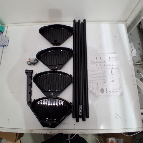 GARVEE 4-TIER SHOWER CADDY CORNER - UP TO 123" - BLACK - (MODEL:PHO_0XU6TF85) image 2