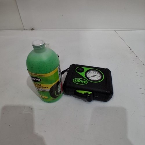4PC SLIME SMART SPAIR 12V EMERGENCY FLAT TIRE REPAIR KIT WITH TPMS SEALANT image 2