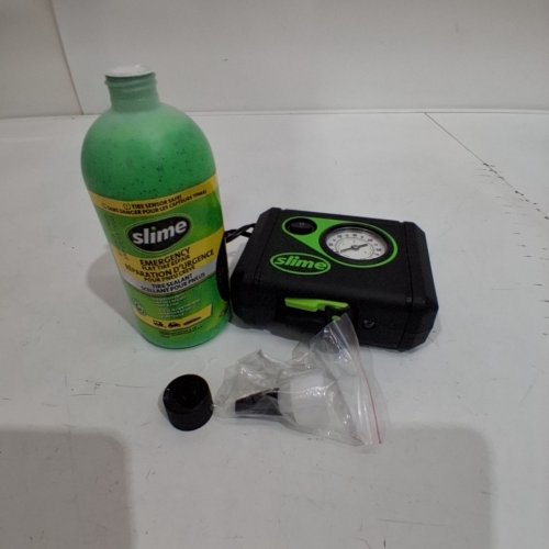 4PC SLIME SMART SPAIR 12V EMERGENCY FLAT TIRE REPAIR KIT WITH TPMS SEALANT image 3