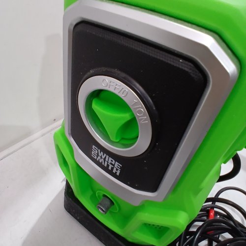 SWIPESMITH ELECTRIC PRESSURE WASHER WITH HOSE REEL, 4 QUICK-CONNECT NOZZLES, AND FOAM CANNON - 2.6 GPM - 3500 MAX PSI - GREEN/BLACK (MODEL: SI-TH004) image 2