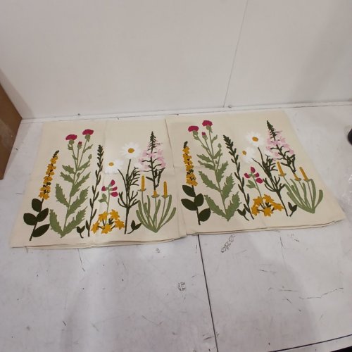 2PK FLORAL EMBROIDEREDTHROW PIOW CASES - 17.5" X 17.5" - MULTICOLOR image 2