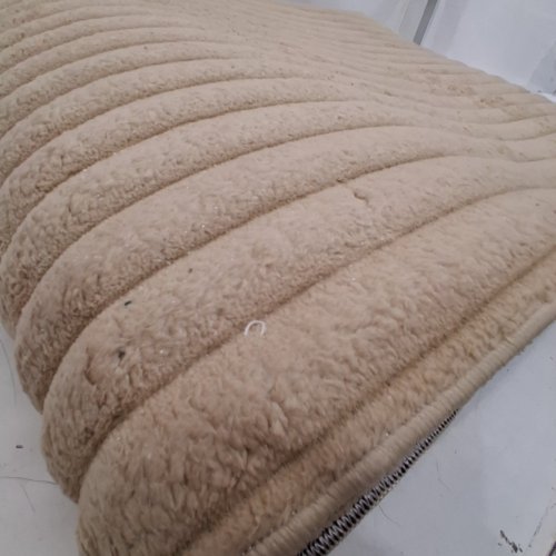 ULTRAPLUSH TOUCH NON-SLIP RUBBER BACK STRIPES INDOOR AREA RUG - 8FT X 10FT - BEIGE (ITEM: PUF666-BEI-8 X 10) image 6