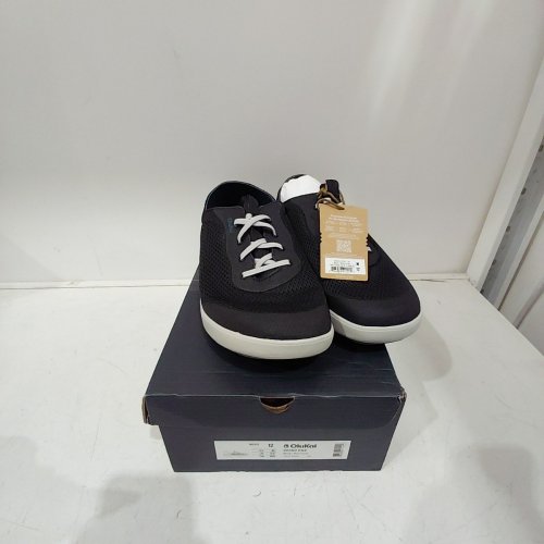 MENS OLUKAI MOKU PAE BOAT SHOES - 12 - BLACK image 2