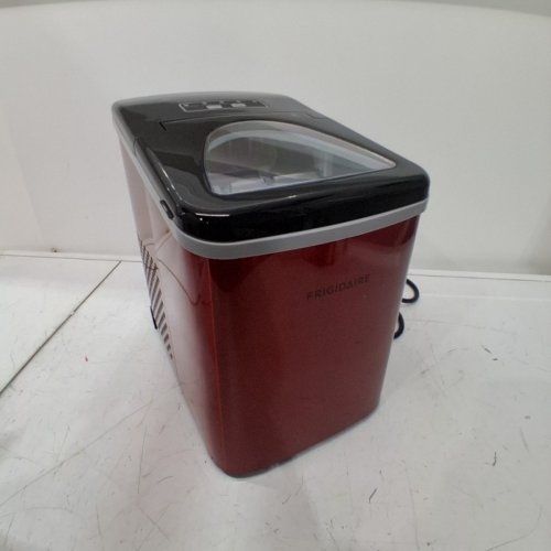 FRIGIDAIRE 26LBS ICE MAKER - STAINLESS RED - (EFIC117-SSRED-COM) image 3