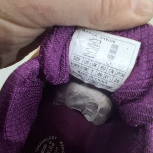 WOMEN'S FITVILLE RUNNING SHOES - 9.5 WIDE - RASPBERRY PURPLE (MODEL: FLOWCORE V2) image 5
