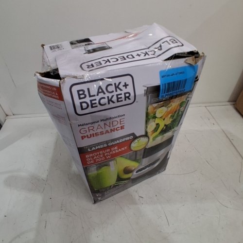 BLACK AND DECKER POWERCRUSH 4 SPEED SETTINGS MULTI-FUNCTION GLASS JAR BLENDER - 48OZ - SILVER - (MODEL: BL1220) image 6