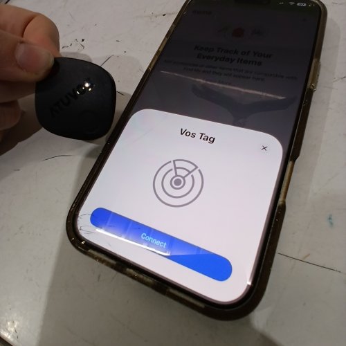 2PK ATUVOS ANDROID/IOS AIR TRACKER SMART TAG WITH 200FT RANGE - BLACK (MODEL: AT2301) image 2