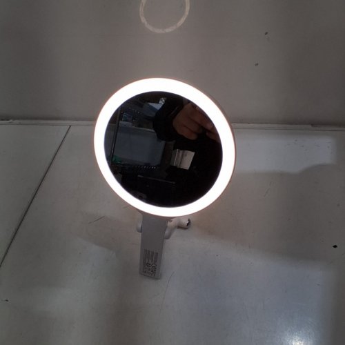 AUXMIR 30X/1X DOUBLE-SIDED MAGNIFYING MIRROR WITH 3 LIGHT SETTINGS - 11.2" X 6.5" - WHITE image 4