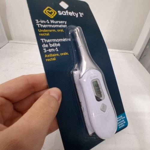 SAFETY 1ST 3-IN-1 NURSERY THERMOMETER - WHITE (MODEL: TH075) image 3