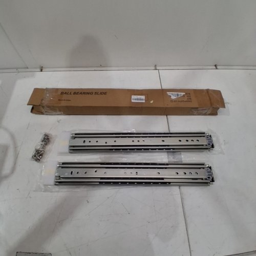 1PR SPELAX HEAVY DUTY SIDE MOUNT BALL BEARING DRAWER SLIDES WITH LOCK - 20" - SILVER (MODEL: D2576) image 3