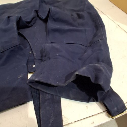 MEN'S CARHARTT RELAXED FIT R01 UNLINED DUCK BIB OVERALLS - 30W X 28 L - NAVY image 6