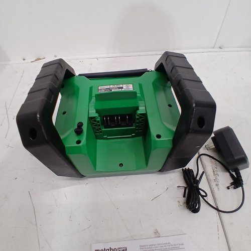METABO HPT MULTIVOLT BLUETOOTH CORDLESS RADIO *NO BATTERY*- 18 V - GREEN / BLACK (MODEL: UR18DA) image 5