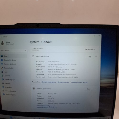 LENOVO THINKPAD E16 (GEN 1) LAPTOP - INTEL CORE I7-1355U |16GB RAM | 512GB SSD | INTEL IRIS XE GRAPHICS | WINDOWS 11 PRO - GRAPHITE BLACK - (MODEL:21JN0073US-CR) image 5