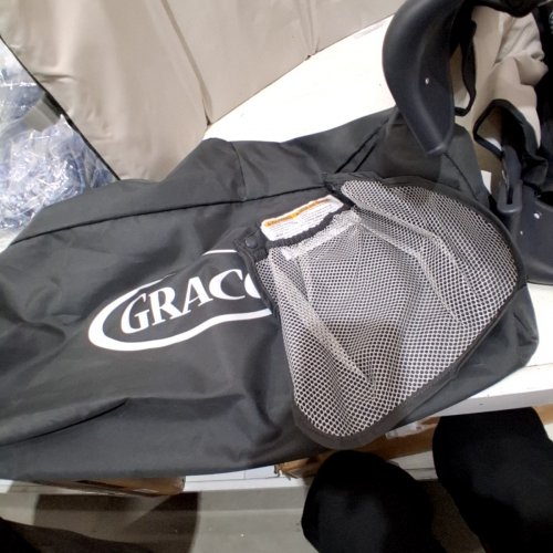 GRACO FOLDABLE PACK N PLAY PLAY YARD - GREY/BLACK (MODEL: 2084226) image 3