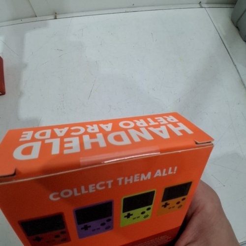 J'ADORE HANDHELD RETRO ARCADE GAME - 100 GAMES - 3.1" X 4.7" - ORANGE (MODEL: 851782) image 4