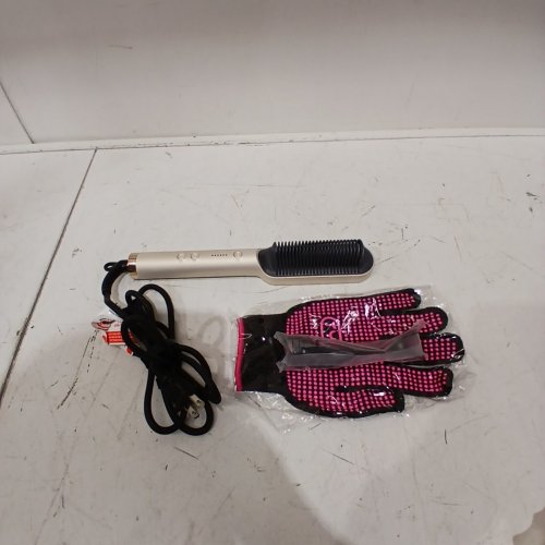 TYMO HAIR STRAIGHTENER BRUSH - 5 TEMP FOR ALL HAIR TYPES - GOLD image 3