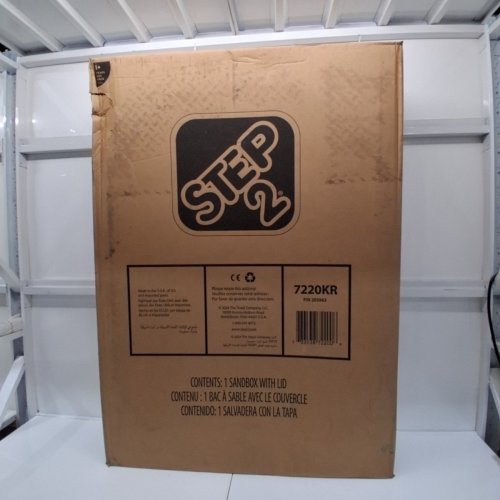 STEP2 KIDS SANDBOX - 44" X 32" X 16" - BEIGE (MODEL: 7220KR) image 2