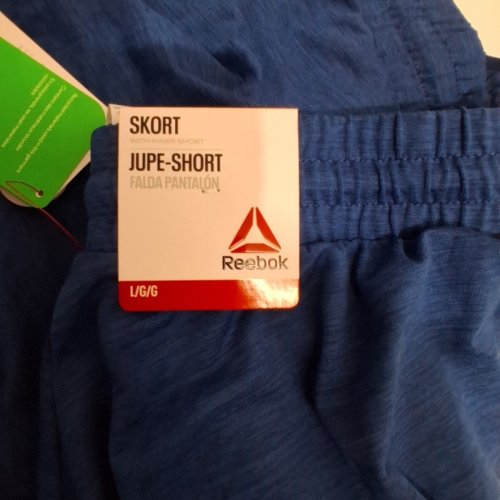 REEBOK WOMEN'S LEGACY SKORT WITH INNER SHORT POCKETS - LARGE - BLUE (STYLE: RDW261SD04C004) image 3