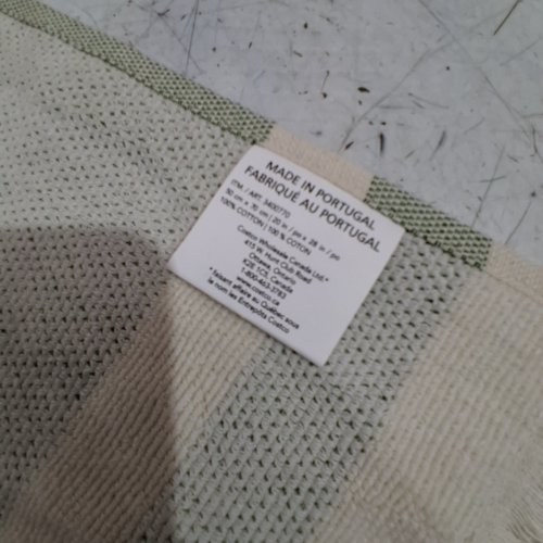 2PK MADE IN PORTUGAL KITCHEN TOWELS - 20" X 28" - GREEN/BEIGE/ORANGE (MODEL: 3400770) image 2