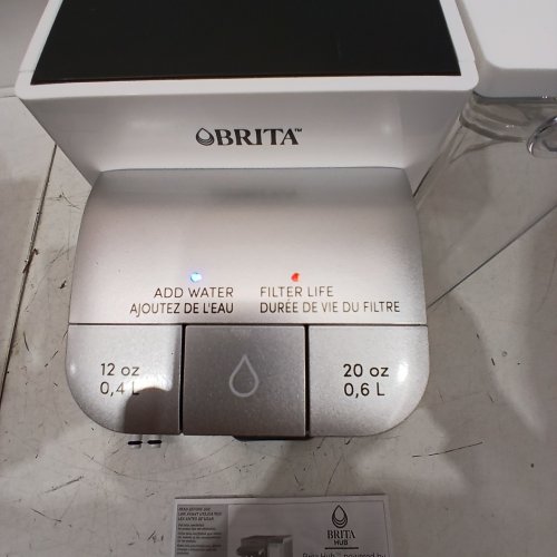 BRITA HUB 12-CUP INSTANT POWERFUL COUNTERTOP FILTRATION SYSTEM - FILTERS UP TO 120GAL OF WATER - SILVER (MODEL: 87340C) image 2