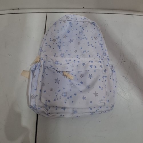 KID'S AESTHETIC SCHOOL BACKPACK - ONE SIZE - LIGHT BLUE image 2