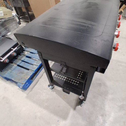 BPS DELUXE 4 BURNER GRILL AND GRIDDLE - 40" X 65" X 28" - BLACK (MODEL: GD440) image 4